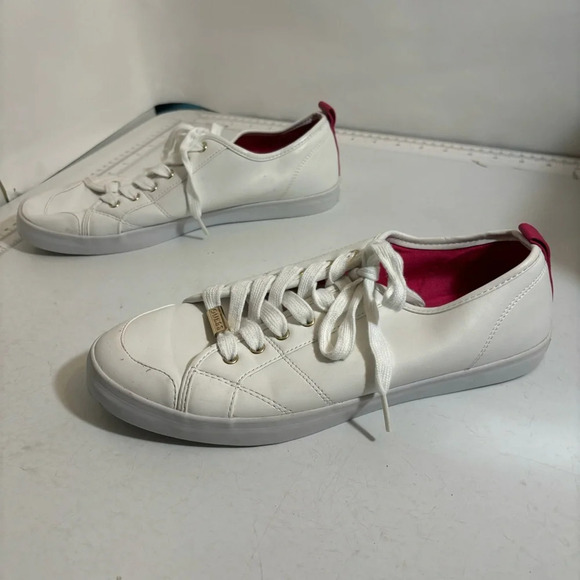 Guess women’s white lace‎ up running tennis shoes in size  10 - Picture 5 of 12